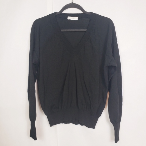 Grifoni black v-neck sweater - Picture 2 of 8